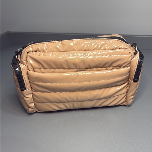 THINK ROYLN Tan and Black Quilted Crossbody Bag - Picture 5 of 13